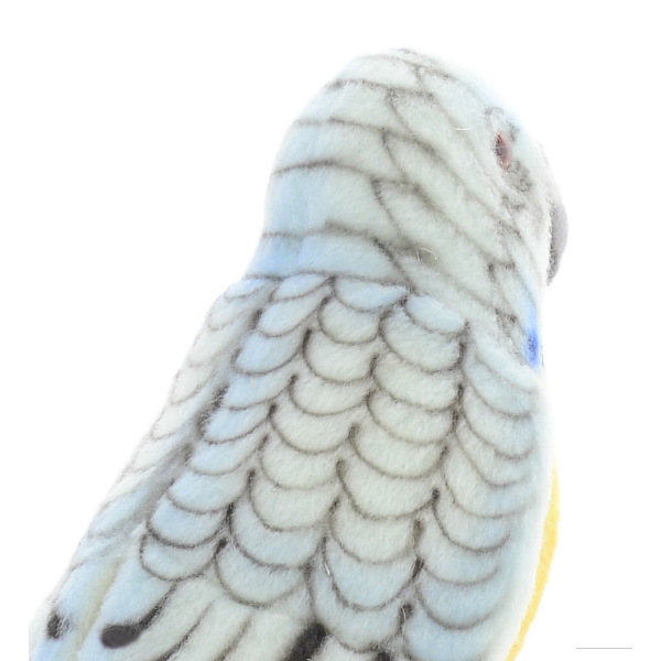 Мягкая игрушка – Попугай волнистый голубой, 15 см.  